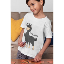 Tall and Majestic Black Hair Llama T-shirt