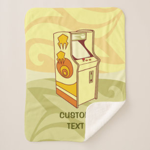 Tall arcade game console sherpa deken