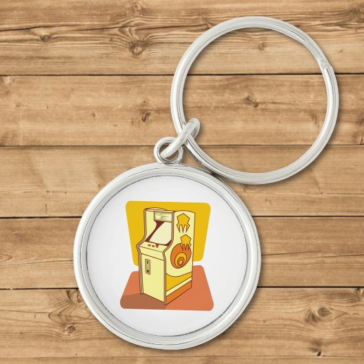 Tall arcade game console sleutelhanger