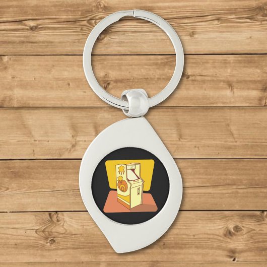 Tall arcade game console sleutelhanger