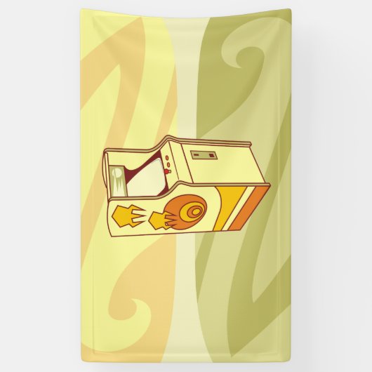 Tall arcade game console spandoek (Verticaal)
