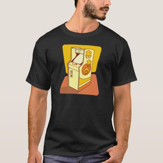 Tall arcade game console t-shirt (Voorkant)