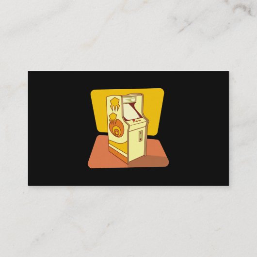 Tall arcade game console visitekaartje (Achterkant)