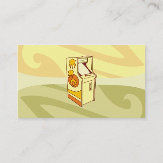 Tall arcade game console visitekaartje (Achterkant)