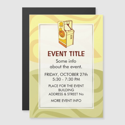 Tall Arcade Games Console (Voorkant / Achterkant)