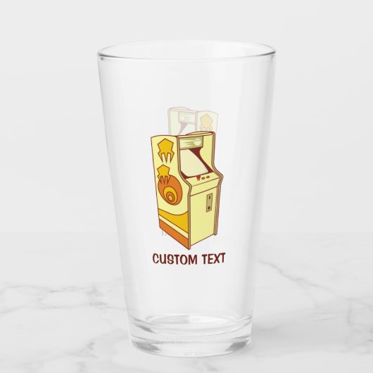 Tall Arcade Games Console Glas (Achterkant)
