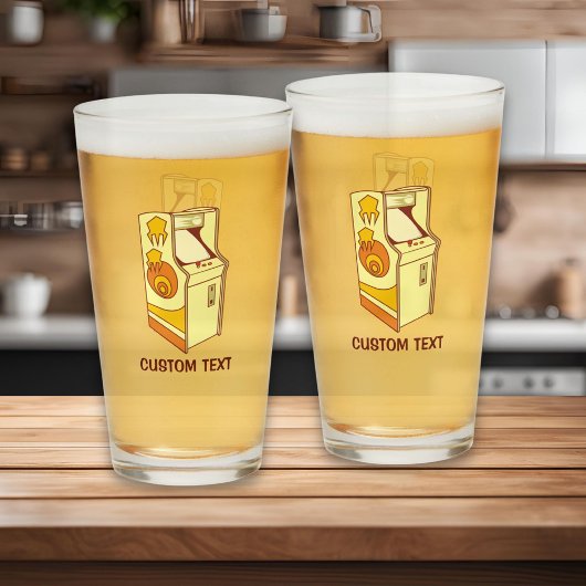 Tall Arcade Games Console Glas