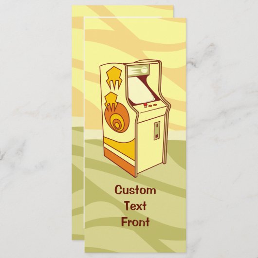 Tall Arcade Games Console Kaart (Voorkant / Achterkant)