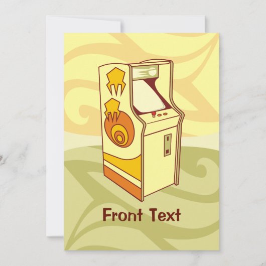 Tall Arcade Games Console Kaart (Voorkant)