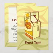 Tall Arcade Games Console Kaart (Voorkant / Achterkant)