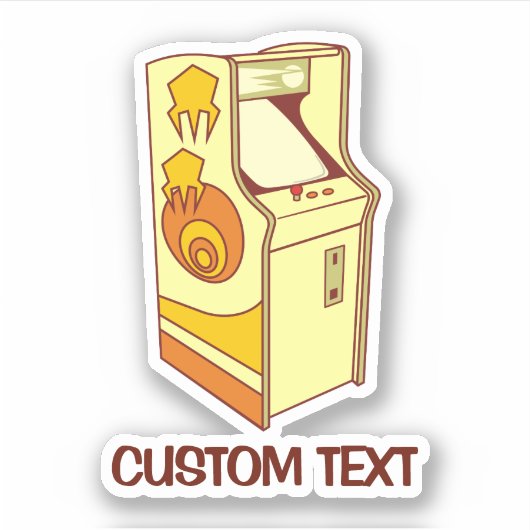 Tall Arcade Games Console Sticker (Voorkant)