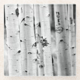 Tall Aspen's Glazen Onderzetter