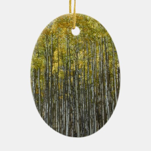 Tall Aspens Keramisch Ornament (Achterkant)