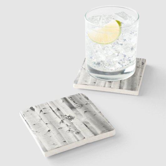 Tall Aspen's Stenen Onderzetter (Zijkant)