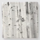 Tall Aspen's Stenen Onderzetter (Voorkant)