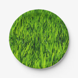 Tall-blades van gras papieren bordje