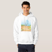 Tall Blue Building Mannen Hoodie (Voorkant volledig)