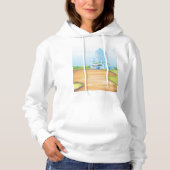 Tall Blue Building Womens Hoodie (Voorkant)