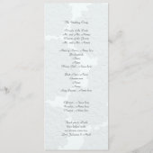 Tall Blue Hydrangea Wedding Ceremony Programma's (Achterkant)