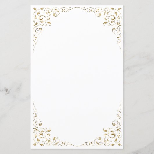 Tall Budget Gold Script Foliage Wedding Menu (Achterkant)