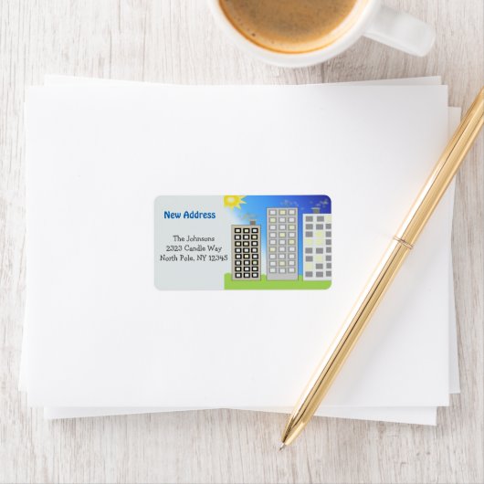 Tall Build New Address Etiket (Insitu)