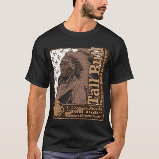 Tall Bull Cheyenne Warrior T-shirt (Voorkant)