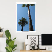 Tall California Palm Trees Poster Print (Thuiskantoor)