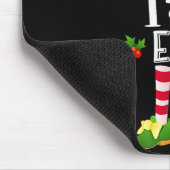 Tall Christmas Elf Matching Pajama X-mas Party Muismat (Hoek)