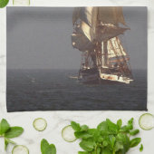 Tall Clipper Sailing Ship Kitchen Towel Theedoek (Gevouwen)