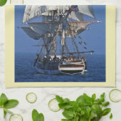 Tall Clipper Sailing Ship Kitchen Towel Theedoek (Gevouwen)
