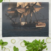 Tall Clipper Sailing Ship Kitchen Towel Theedoek (Gevouwen)