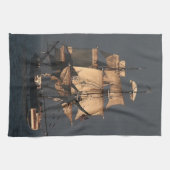 Tall Clipper Sailing Ship Kitchen Towel Theedoek (Horizontaal)