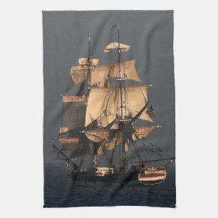 Tall Clipper Sailing Ship Kitchen Towel Theedoek