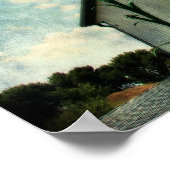 Tall Corn en Barn Quilt, Iowa Poster (Hoek)