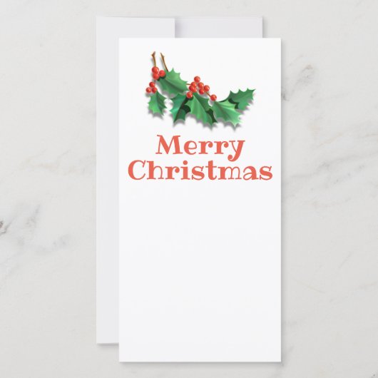 Tall Custom kerstkaart boom en decoraties. Bedankkaart (Achterkant)