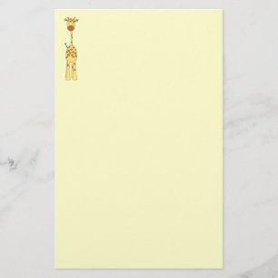 Tall Cute Giraffe. Cartoon Animal. Briefpapier