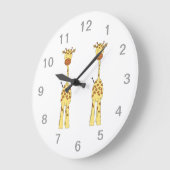Tall Cute Giraffe. Cartoon Animal. Grote Klok (Hoek)