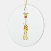 Tall Cute Giraffe. Cartoon Animal. Keramisch Ornament (Links)