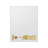 Tall Cute Giraffe. Cartoon Animal. Notitieblok (Linkerzijde)