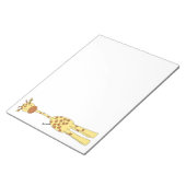 Tall Cute Giraffe. Cartoon Animal. Notitieblok (Schuin)