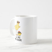 Tall Duck en Hensome Funny Animal Pun Koffiemok (Voorkant links)