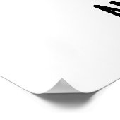 Tall Duck en Hensome Funny Animal Pun Poster (Hoek)