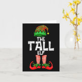 Tall Elf Christmas Matching Family  Kaart (Gele Bloem)