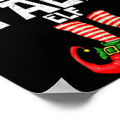 Tall Elf Christmas Matching Family  Poster (Hoek)