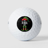 Tall Elf Matching Family Kerstmis Golfballen (Voorkant)