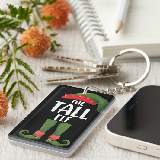 Tall Elf Matching Family Kerstmis Sleutelhanger (Voorkant Rechts)