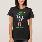 Tall Elf Matching Family Kerstparty Pajama T-shirt (Voorkant)