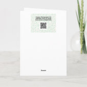 Tall  en Sweet Giraffe Funny Birthday Card Bedankkaart (Achterkant)