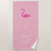 Tall Flamingo Beach Towel Strandlaken (Voorkant)