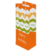 Tall-flesstijlpagina Wijn Cadeautas (Achterkant Gekanteld)